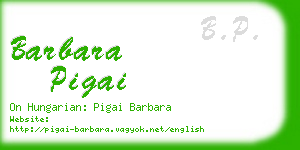 barbara pigai business card